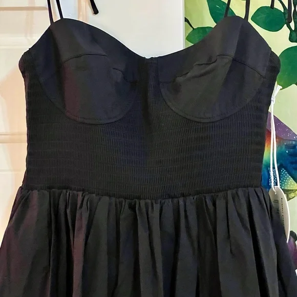 🌺🎉HP🎉🌺 NWT Staud Landry Maxi Dress Black - Picture 12 of 16